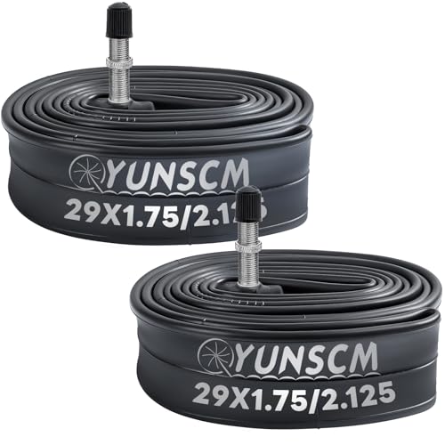 YunSCM 2本,29 1.95 チューブ TR4Aバルブ40mm,29x1.75/2.125 自転車チューブ,適用 29x1.75/1.95/2.0/2.10/2.125マウンテンバイク、クロスバイク