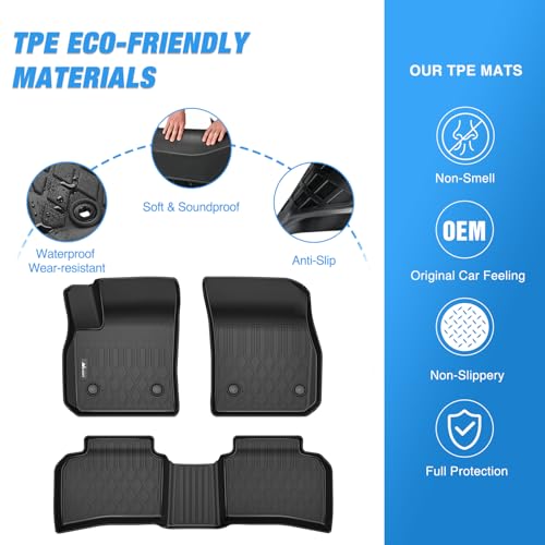 Image of Nilight Floor Mats for Cadillac XT4 2019 2020 2021 2022 2023 2024 2025