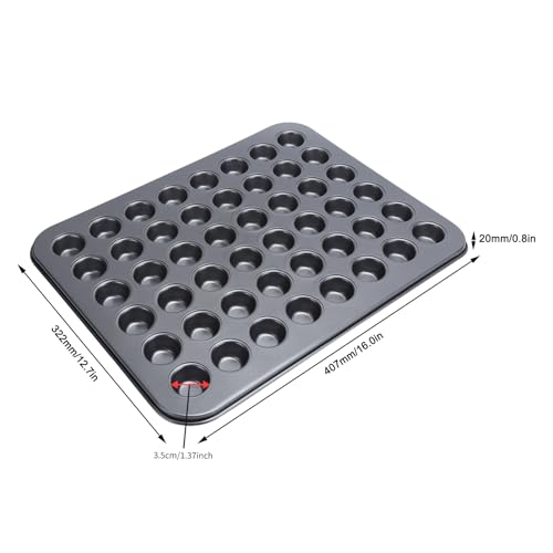 Muffin Pan, 48 Cup Mini Muffin Pan, Small Cupcake Pan, NonStick Mini Round Cupcake Pan Tray Muffin Tin for Baking Cheesecake Baking Model Bakeware Cooking Accessory - Image 3
