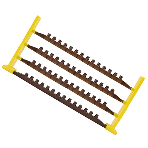 TOPINCN-Beekeeping-Queen-Cell-Cup-Holder-Frame-Bar-and-Mounted-Queen-Cell-Cups-2-pcs-Sides-and-4-pcs-Cell-Cup-Holder-Bars