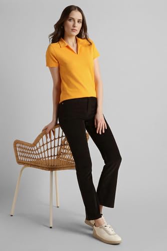 Image of Van Heusen Women's Solid Regular Fit T-Shirt