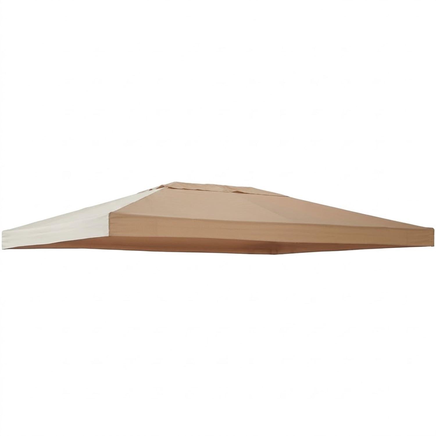 Telo Di Ricambio Per Gazebo 3x4 Metri Impermeabile In Poliestere PVC Con Protezione UV E Per Giardino Terrazza Veranda E Outdoor 300 x 400 Cm Beige