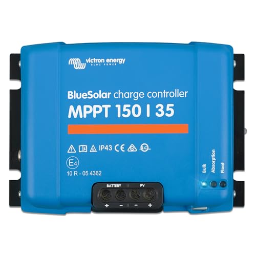 Victron Energy BlueSolar MPPT Solar Charge Controller - Charge Controllers for Solar Panels - 150V, 35 amp, 12/24/36/48-Volt