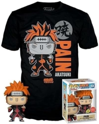 Funko Pop! & TEE: Naruto, Pain, (PU/GW), XL, T-Shirt, Clothes With Collectable Vinyl Figure, Gift Idea
