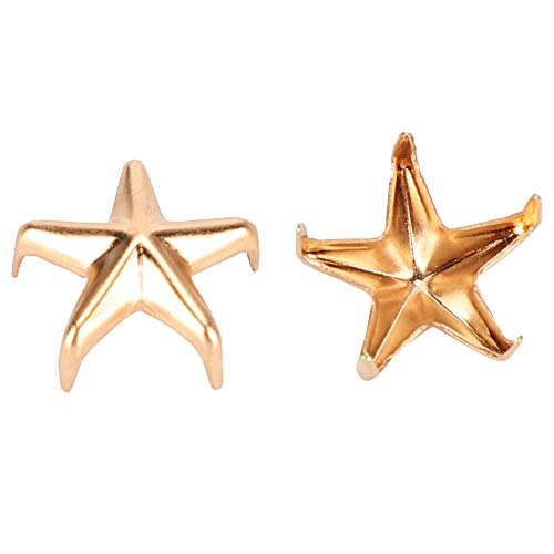 Rivets en alliage de zinc dorés pour customisation et crafts DIY - 3