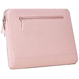 KOOLRIVER・LAVIE SOL ケース 13.3インチ カバー キャンバス調 撥水 かばん型 バッグ型 ポケット付き セカンドバッグ型 ファスナー付き かわいい NEC互換品 ラビ LAVIE SOL 13.3インチ S1375/JA S1355/JA(ピンク)