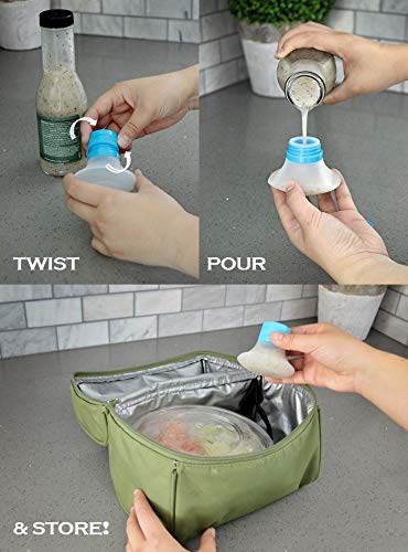 Evriholder D2G-3PK-AMZ 2 Go, Dressing Container, 3 PACK, Colors May Vary, 3 - Thumbnail 7