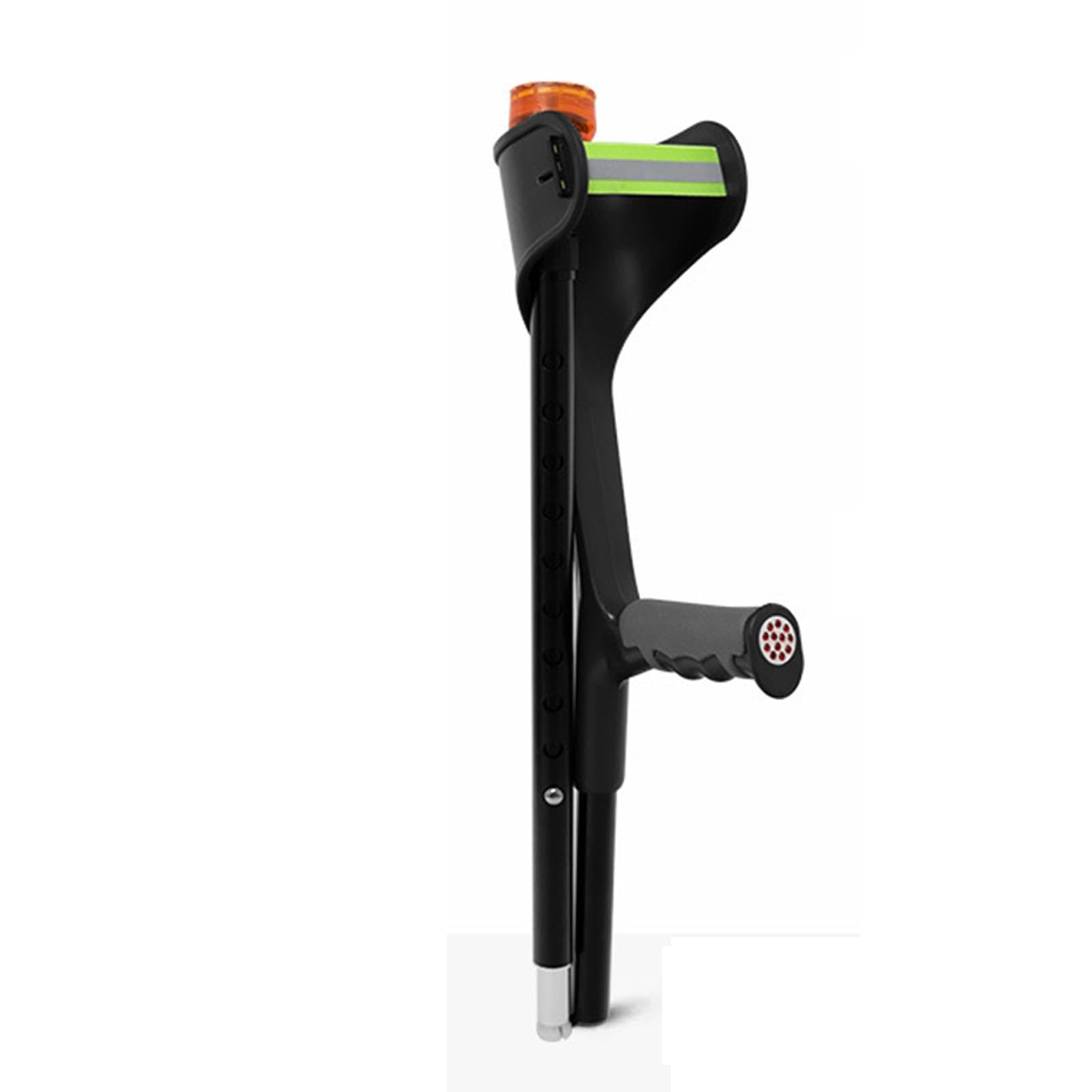 Plegables Y Portátiles Muletas Para Antebrazo Para Adultos, Diseño Compacto Para Viajar, 10 Niveles De Altura Ajustable Muletas Para Caminar Para Trabajos Pesados Caminar(Negro,1Pcs)
