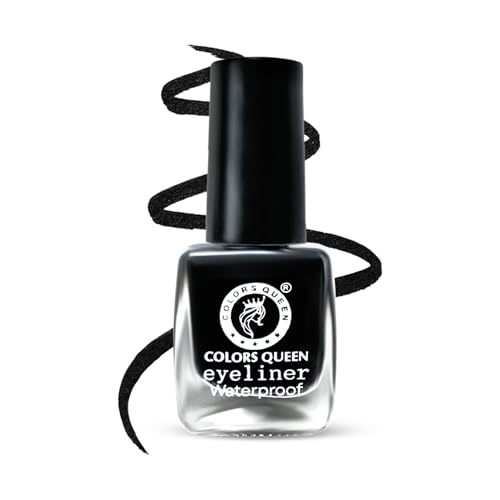 Colors Queen Liquid Matte Eyeliner | Long Lasting & Lightweight Formula | Precise Application | Quick Drying Eyeliner Waterproof Black (Black, 7ml)