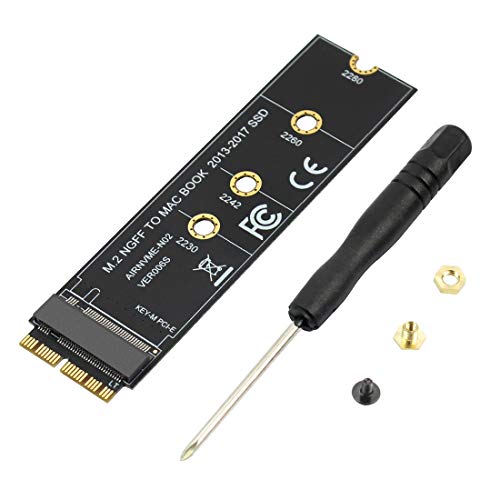 FEICHAO M Key M.2 NGFF PCIe SSD Adapter Card Compatible for MacBook Air 2013~2017 Laptop A1465 A1466 Pro A1398 A1502 A1419 2230-2280 SSD