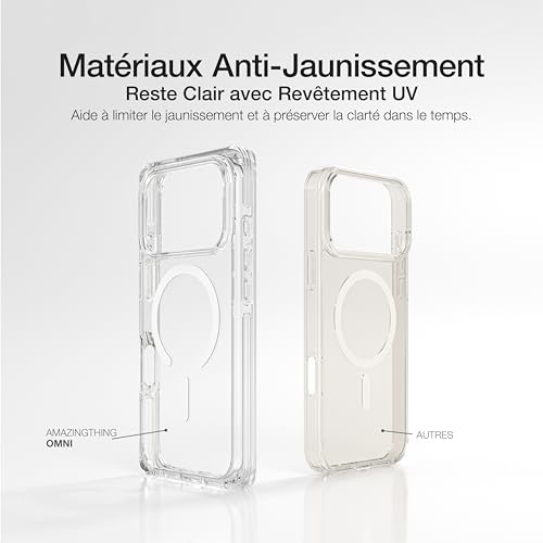 Coque iPhone 17 Pro Max transparente noire idéale pour le quotidien
