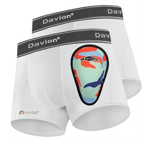Davion Baseball Cup Youth Boys Underwear with Protective...