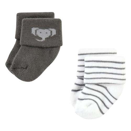 Image of Hudson Baby Baby 8-pack Cotton Rich Newborn and Terry Socks