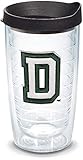 Tervis 1068796 Dartmouth Big Green Logo Tumbler with Emblem and Black Lid 16oz, Clear