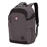 SwissGear Hybrid Travel Laptop Backpack, Grey Heather, One Size