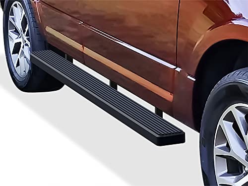 APS Running Boards (Nerf Bars Side Steps Step Bars) Compatible with Ford Expedition 2003-2017 (Exclude EL Model) (Not Fit Funkmaster Flex Edition) (Black Powder Coated 5in)