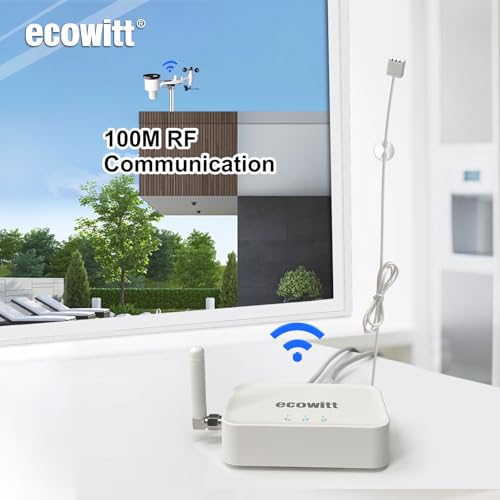 Miniatura 6 de Ecowitt Gw3002 Estación Meteorológica Profesional, 7 En 1 Wireless Solar Powered Weather Array Ws69 Estación Meteorológica De Interior 3 En 1 Wifi Cable Gw3000 Con Puerto Para Tarjeta Sd