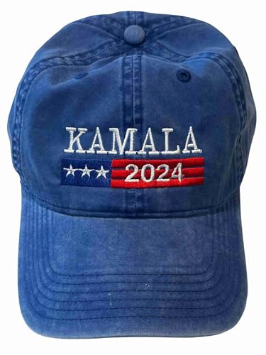 NanoHawk Kamala 2024 Hat/Cap 2422 Adjustable - Quality Embroidered Harris President Freedom-Blue 1-8