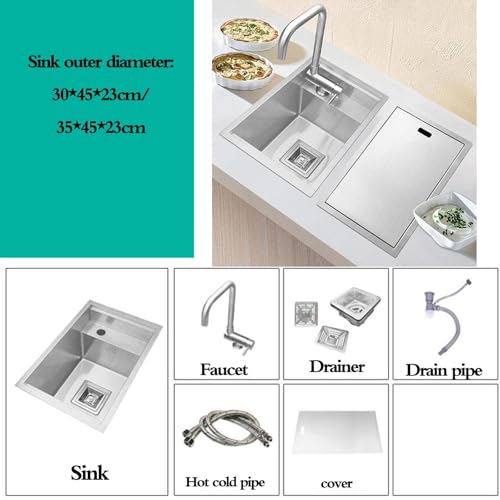 Évier companteur compact en inox pour optimiser les petits espaces - 6