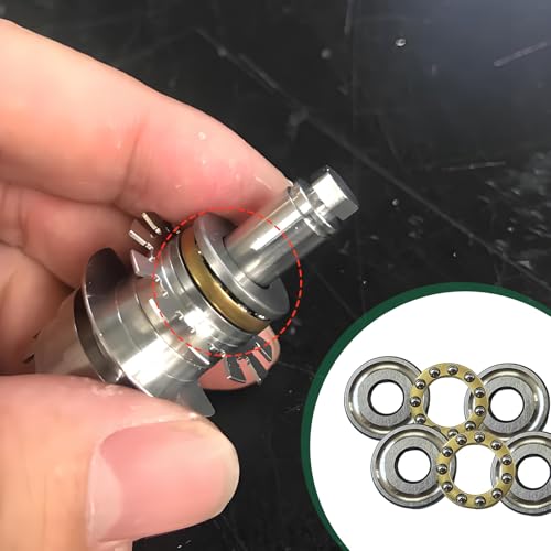 Axiale Miniatur-Kugellager F8-22M, Hochleistungs-Lager aus Lagerstahl, 8 x 22 x 7 mm, 4er Set, Geeignet für Zählmaschinen, Rohrleitungssysteme und Formformproduktion