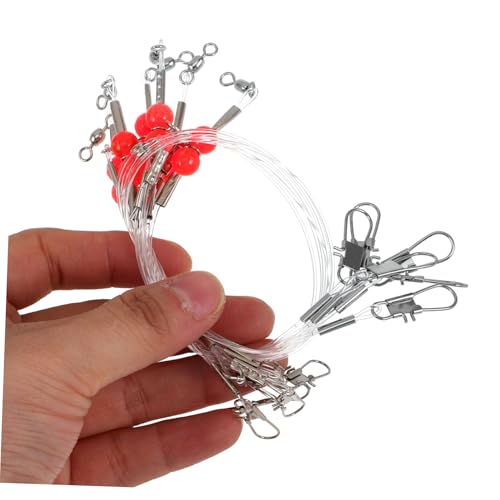 Líder de pesca con acero inoxidable y nylon miniatura 7
