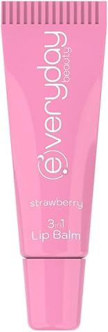Everyday Beauty Çilek Aromalı 3'ü 1 Arada Dudak Bakım Kremi Lip Balm 10 ml