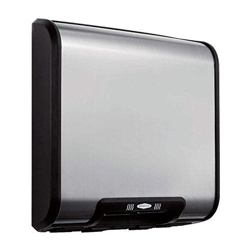 Bobrick 7128115V Trimline Ada Automatic Hand Dryer 115V 1725 Watts Stainless Steel/Black #TOP1