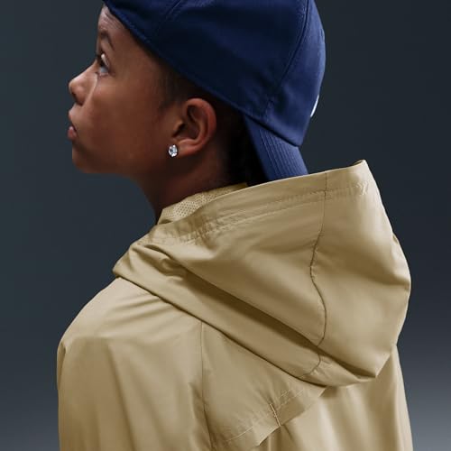 Nike Sportswear Windrunner Big Kids' Hooded Repel Jacket (Parachute Beige/Parachute Beige/White)2