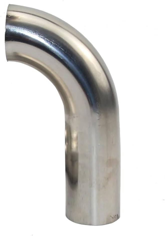Stainless Steel Cast Pipe Fittings,1pcs Stainless Steel Extended Elbow, OD 19 25 32 38 51 6m 90 Degree Angle Pipe, Car Accessories Automobile Exhaust Pipe(51mm (80mmx110mm))