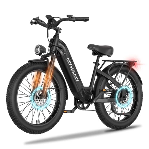 MEELOD 24" Fat Tire Electric Bike 48V 18Ah Adult Ebike
