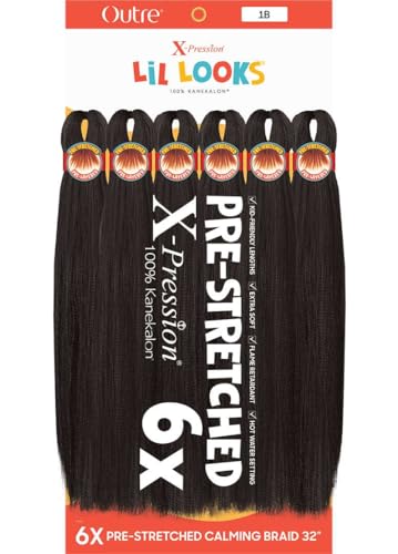 Outre X-Pression - Lil Looks - Prestretched Calming Braid 32 6X (DARK BROWN 2)