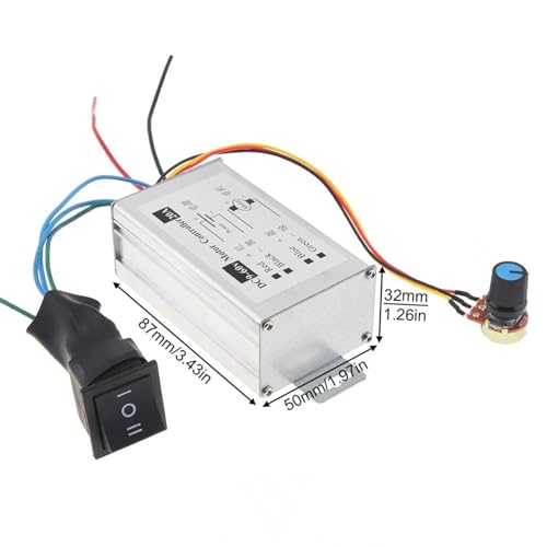Controlador de velocidad PWM 20A y 1200W regulador de motor DC 9V-60V