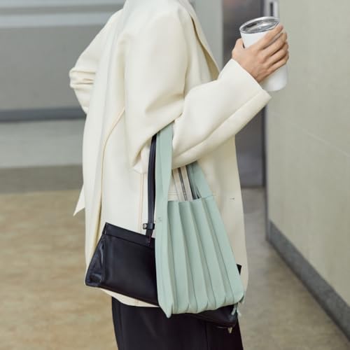 Image of JOSEPH AND STACEY Lucky Pleats Bag Solid S | Sustainable Foldable Women's Tote Bag | Lightweight Minimalist Everyday Bag