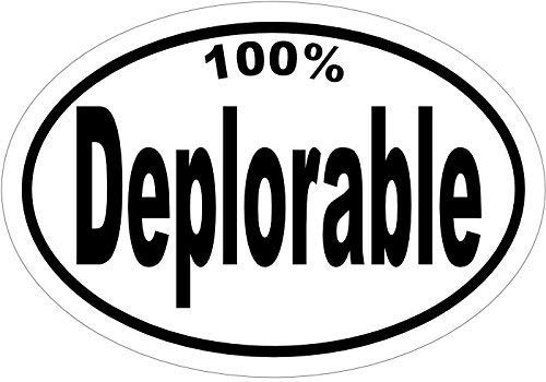 Deplorable Decal - 100% Vinyl Sticker Bumper