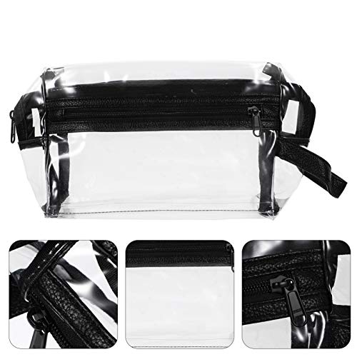 Minkissy Bolsa de Cosméticos Portátil Bolsa de Maquiagem de Plástico Transparente Capa de Cosméticos