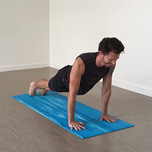 Image of Hugger Mugger Nature Ultra Yoga Mat - Unique Variegated Design, Extra Cushion, Durable, Sticky and Grippy, Stable Non-Slip Surface, Lightweight