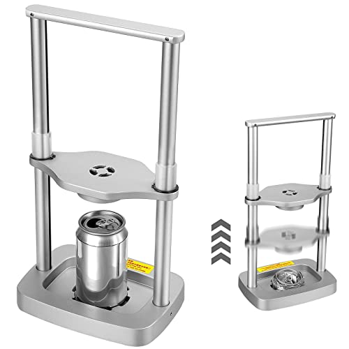 Yamagahome Can Crusher for Recycling 12 oz - 24 oz, Foot Operated Pedal Can Smasher with Spring Design, Eco-Friendly Recycling Tool for Soda, Beer Cans and Bottles, Perfect for RV, Condo, Camping