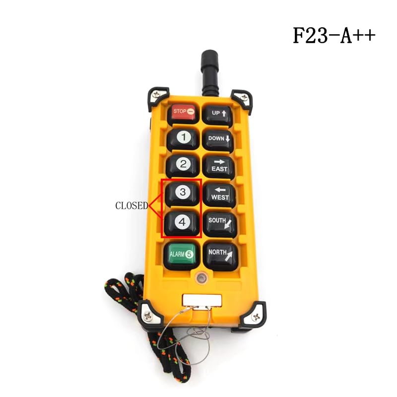 F23-A++ 2transmitter+1receiver Hoist Crane Radio Remote Control Sysem Industrial Controller - (Color: 110VAC)