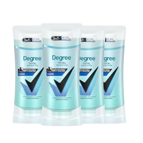 Degree Antiperspirant for Women Pure Clean 2.6 oz, Pack of 4