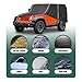 Waterproof Car Cover Compatible for Jeep Wrangler CJ,YJ, TJ & JK 2-Doors 1955-2024 All Weather 6 Layers Full Car Cover with Storage Bag