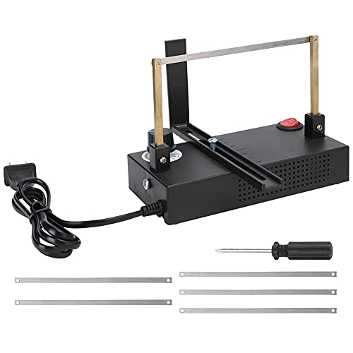 Meiyya Summer Enjoyment Hot Cutting Hine, Mini Heating Cutter Hot Wire Cutter Fixedlength Positioning Controls for Ribbon Lace Braided Belts for Lace Hair Ornaments Ribbons, default