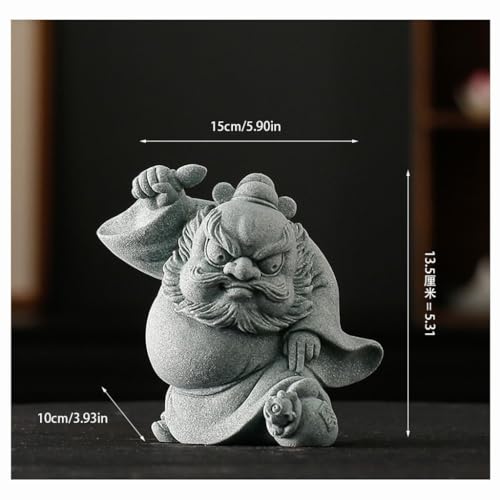 Aménagement paysager d'aquarium et statuette de thé en pierre créative - 3