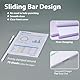 PYEUIFT 10 Stück Ordnerschieber, A4 Sliding Bar Binder,Kunststoff A4 Sliding Bar Binder, A4 Kunststoff Bericht Abdeckungen, Klemmschienen A4, Sliding Bar Bindern,Schiebebinder A4(Lila