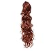 SWACC 24-Inch Long Messy Curls Claw Clip Ponytail Extensions Synthetic Clip in Drawstring Curly Ponytail Hairpiece Jaw Clip Hair Extensions For Women