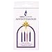 Mega Candles 4 pcs Unscented Christmas Advent Candles Set, Hand Poured Premium Wax Taper Candle 5 Inch x 3/4 Inch, Holidays, Occasions, Events, Festivities, Devotional, Church, Wreath, Party, Gifts