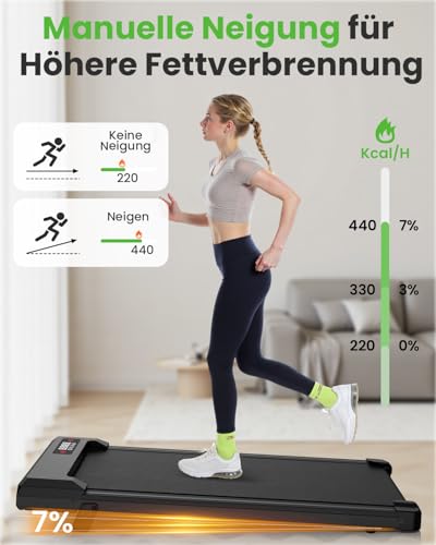 HomeFitnessCode-Walking-Pad-fuer-Zuhause-mit-Neigung-Laufband-Laufpad-Steigung-Untertisch-Elektrisch-1-8-KMH-Walking-Band