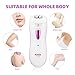 Epilator, Smooth Glide Epilator for Women Face, Rechargeable Epilator Smooth Face Trimmer Device with LED Light, Portable Facial Epilator Hair Removal for Face Legs Arms Armpit Bikini