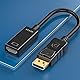 Retoo DisplayPort auf HDMI-Adapter Mini Display Port auf HDMI-Konverter Adapter zu HDMI Buchse kompatibel mit HDTV Monitor Projektor Desktop Surface Minidisplayport Thunderbolt 25,5 cm Schwarz