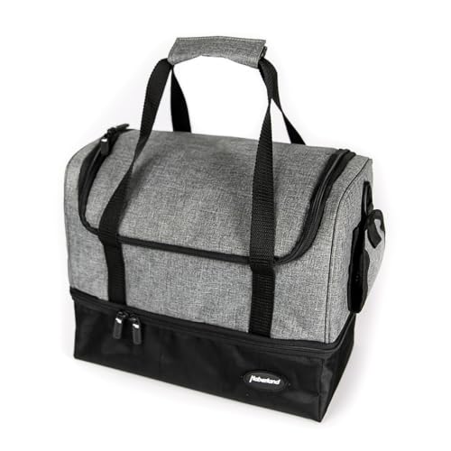 Haberland Haberland Gepäckträgertasche Grau/Schwarz 32x26x18 cm