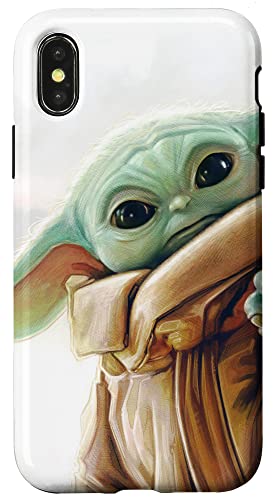 Star Wars Le Mandalorien Grogu White Coque pour iPhone X/XS